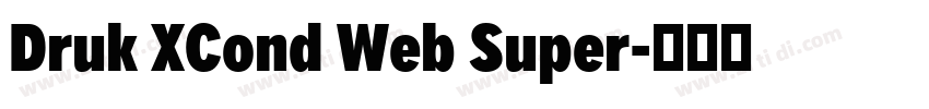 Druk XCond Web Super字体转换